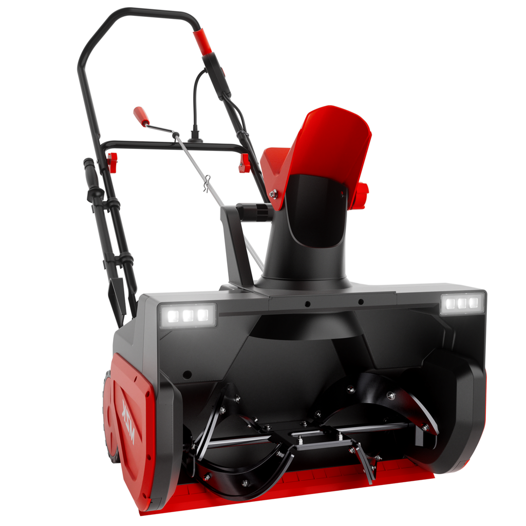 MZK 23" Electric Snow Blower 30ft Throw, 15 Amp Motor, Adjustable Chute, Walk-Behind Design Black