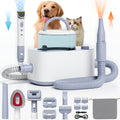 LOVEEPEE 9-in-1 Pet Grooming Vacuum Set with Electric Clippers, 21KPa Powerful Suction & Adjustable Temperature, 101.44oz Large Dust Bin, 9-in-1 Multi-Functional Dog Hair Dryer & Shedding Vacuum with Brush, Blow Dry & Clean Modes, 110-120V, US Plug