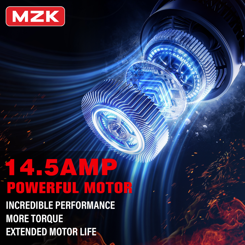 MZK 23" Electric Snow Blower 30ft Throw, 15 Amp Motor, Adjustable Chute, Walk-Behind Design Black